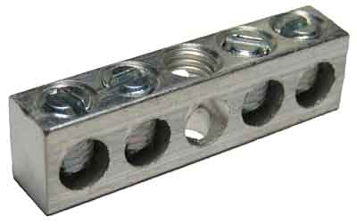 4-5,3 4 AWG 4 Circuit 1 Mounting Holes Neutral Ground Bar 4-14 AWG